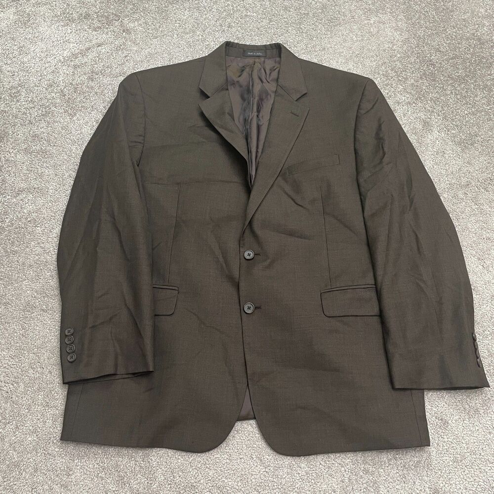 Lauren Ralph Lauren Lord & Taylor Wool Suit Blazer Jacket Mens 46R Dark Brown
